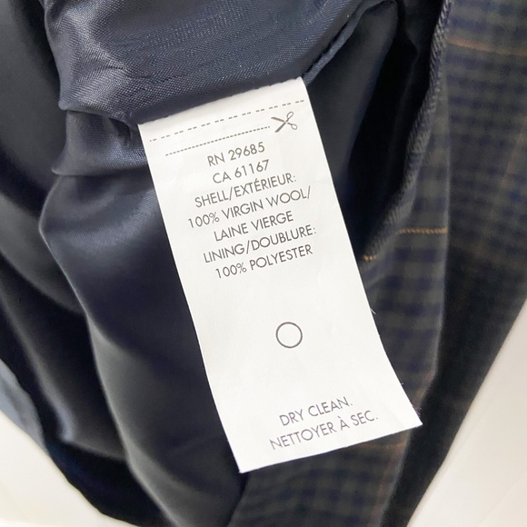 Pendleton vintage 100% wool tartan print dress, shift dress, navy blue tartan - Picture 10 of 10